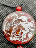 Double sided swirl necklace